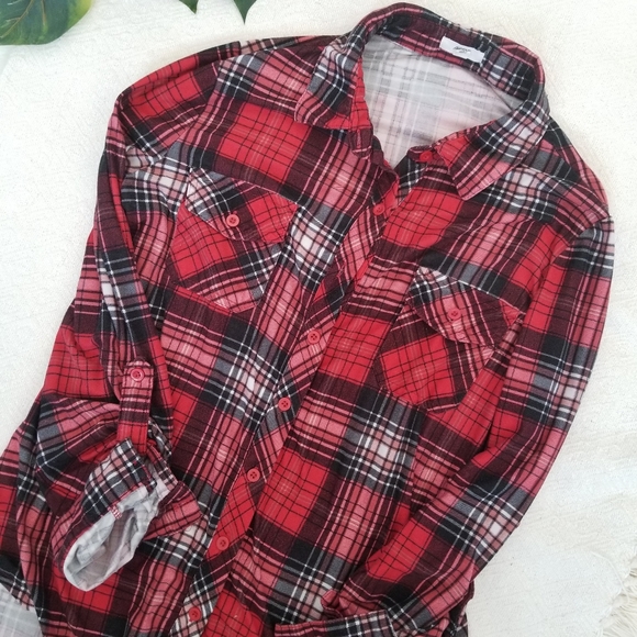 Ardene soft plaid shirt - Picture 7 of 10